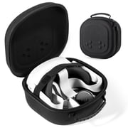 Hard Carrying Case for Meta Quest 3S/Quest 3/Quest 2, VR Gaming Headset and Touch Controllers Travel Case, Waterproof Shockproof Portable Bag with Mesh Pocket f