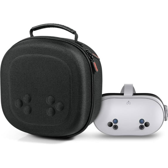 Hard Carrying Case for Meta Quest 3S / Quest 3, VR Gaming Headset and Touch Controllers Accessories Travel Case, Small Hard Shell Storage Case for Oculus Quest 3S/Quest 3/Vision Pro Black
