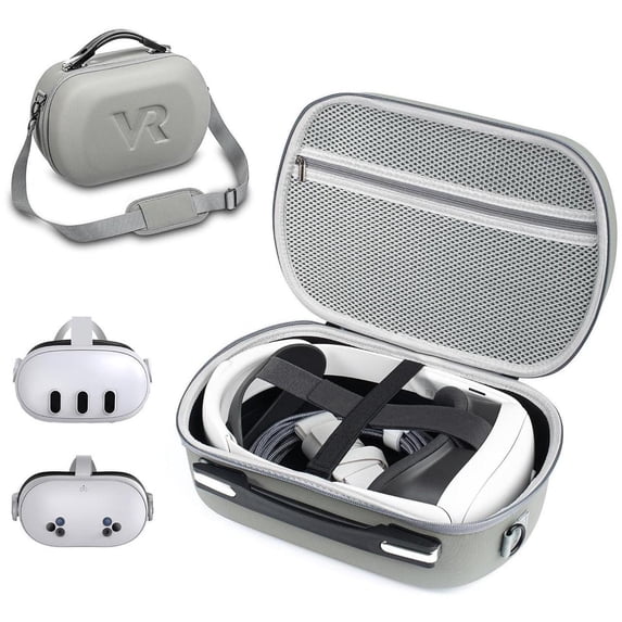 Hard Carrying Case for Meta Quest 3S, Quest 3, Vision Pro, Large Capacity Travel Case for Oculus Quest 3S VR Headset and Other Accessories, Suitable for Travel and Home Storage