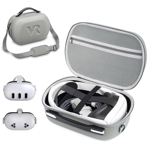 Hard Carrying Case for Meta Quest 3S, Quest 3, Vision Pro, Large Capacity Travel Case for Oculus Quest 3S VR Headset and Other Accessories, Suitable for Travel and Home Storage