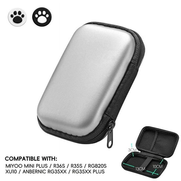 Hard Carrying Case for RG35XX/RG35XX Plus/RGB20S XU10/MIYOO MINI PLUS R36S R35S Handheld Game Console, Storage Holder EVA Bag for Portable Game Console Accessories Storage Case