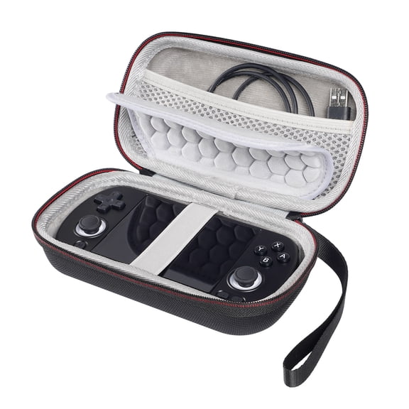 Hard Carrying Case Storage Bag For ANBERNIC RG40XX H Handheld Retro Game Console Portable Organizer Bag with Mesh Bag Shockproof Anti-Drop Anti-Acratch Handbag