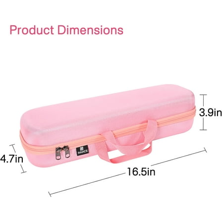 Hard Carrying Case for  Airstrait Straightener - Pink Travel Storage Bag