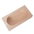 thumbnail image 1 of Hard Carved Wooden Round Butter Mold Assorted Patterns Medium 8 Oz, 1 of 4