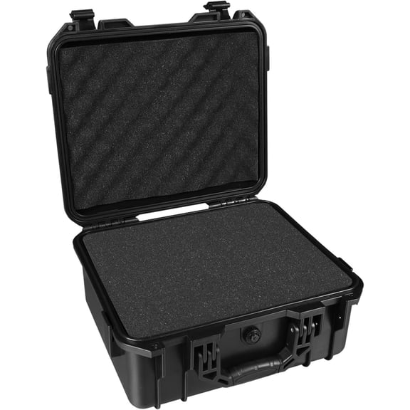 Hard Case, 13.6 x 11.4 6 Inch Portable Weather Waterproof Protective Camera Case with Customizable Foam, Fit Use of Drones, Camera, Equipments
