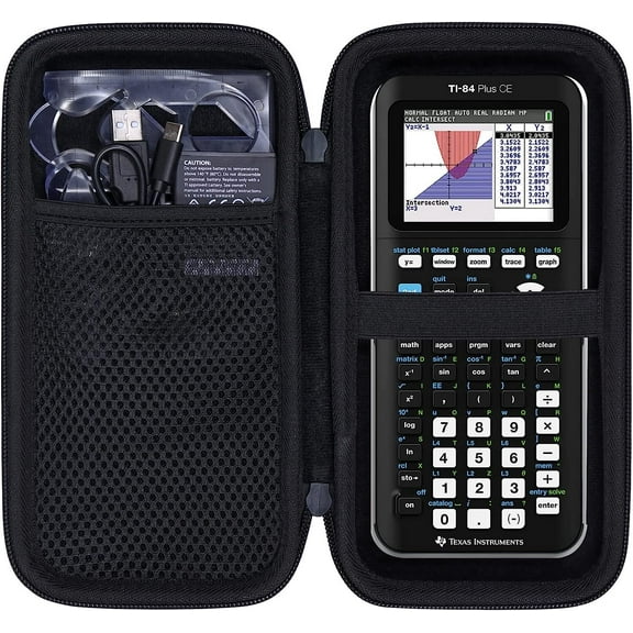 Hard Case Compatible with Texas Instruments TI-84 Plus CE/TI-84 Plus/TI-Nspire CX II CAS/TI-Nspire CX II/TI-83 Plus/TI-89 Titanium/TI-85 / TI-86 Color Graphing Calculator