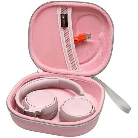 Hard Case for JBL Tune 520BT/720BT/510BT/660NC/700BT/710BT/760NC/750BTNC/ 660 BTNC/560BT/500BT/E45BT or JBL Live 650BTNC / 460NC / 400BT / 500B Headset (Pink)
