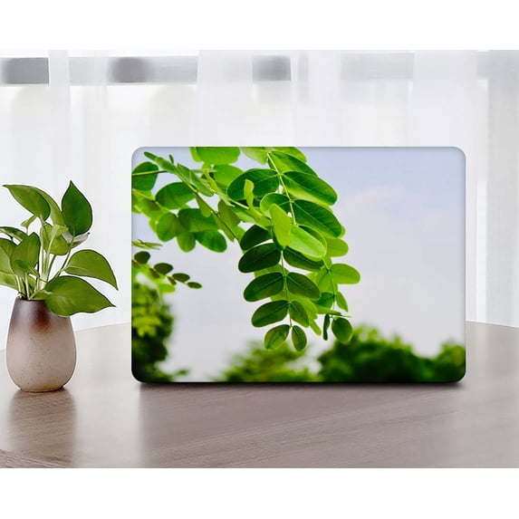 Hard Case Only Compatible MacBook Air 13.6" m2 with Touch ID Type C Cable Tie Model: A2681 (Plants series 0388)