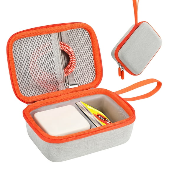 Hard Case Replacement Travel Case for Yoto Mini, Kids Audio Card Portfolio Case Designed to Hold Player, Audio Cards, and Accessories for Boys and Girls (Gray-S)