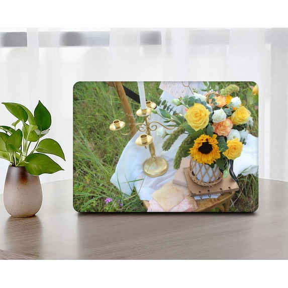 Hard Case Shell Cover Only for MacBook Air 13.6 inchs m2( Touch Bar, 2022.0) Cable Tie Model A2681, Type C Rose series 0305