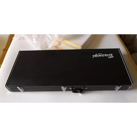Busuyi Hard Case Double Neck for 4 String Bass 6 String Guitar