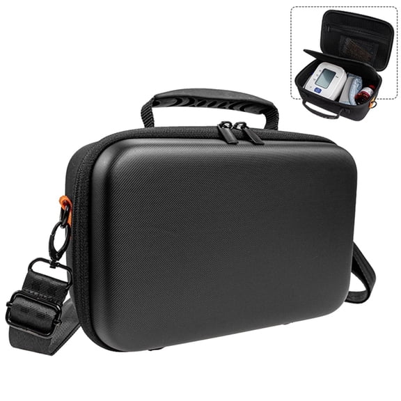 Hard Case for Blood Pressure Monitor Storage Bag Protective Case Impact Resistant Organizers Pouch with Inner Pocket