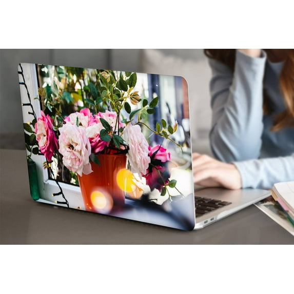 Hard Case for MacBook Pro 13" with No Touch Cable Tie 2012/2013/2014/2015 A1502 A1425, Flower 0591