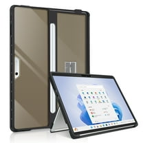 Hard Case for Microsoft Surface Pro 11/Pro 10/Pro 9/Pro 8 13 Inch, All-in-one Rugged Case Compatible with Type Cover Keyboards