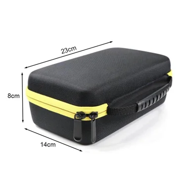 Hard Case with Mesh Digital Multimeter Bag Convenient Storage Carrying Travel Cover Pouch Bag Tool Accessories for Fluke (Yellow)