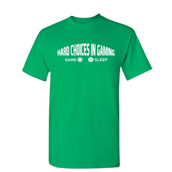 Hard Choices In Gaming Sarcastic Humor Graphic Novelty Funny Youth T Shirt