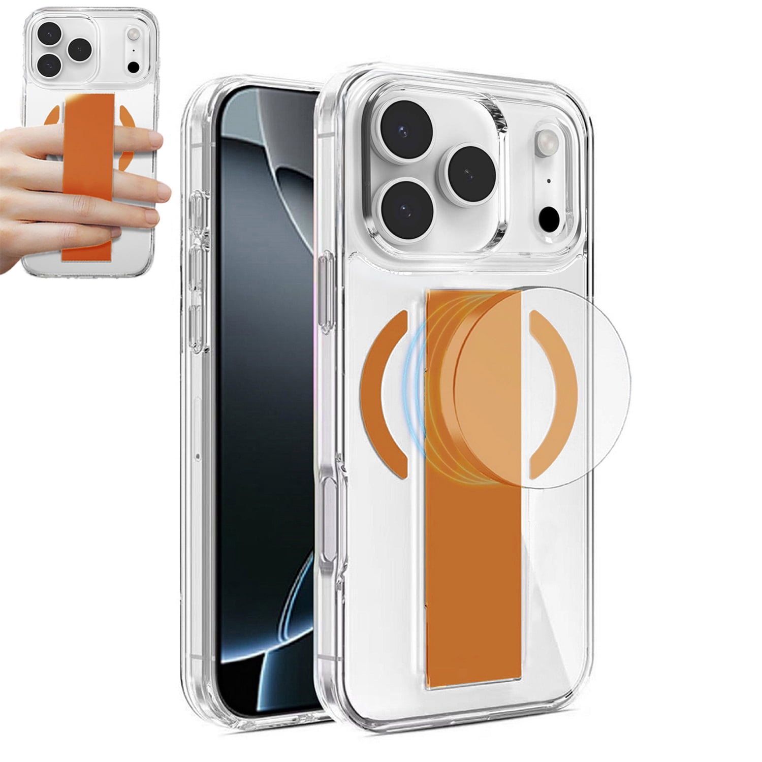 Hard Clear Case with MagGrip for iPhone 17 Pro Max