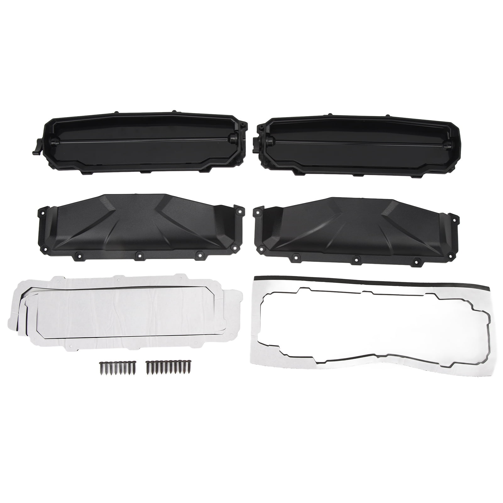 Hard Coated Polycarbonate UTV Windshield Vent Kit with Defogging Vents Good Sealing Wind