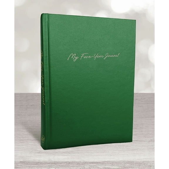 Hard Cover 5 Year Journal | The Easiest to Use Five Year Journal | Quick and Easy Five Year Daily Journal System | 6x8.25 Inch Size (Leaf Green)
