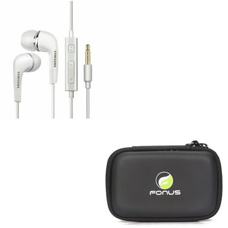 Hard Cover Carry Case w Hands-free Wired Earphones for Samsung Galaxy S10e/S10/Plus - , Headphones Headset w Mic Y8V