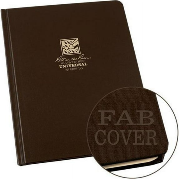Rite in the Rain RIR-270F-LG 6.75 x 8.75 in. Notebook, Blue