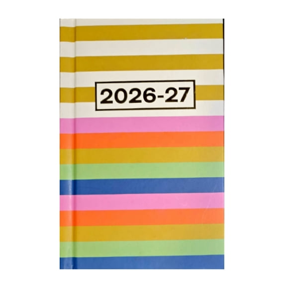 Hard Cover Weekly 2 Year Pocket Purse Briefcase Planner 2025-26 in ...