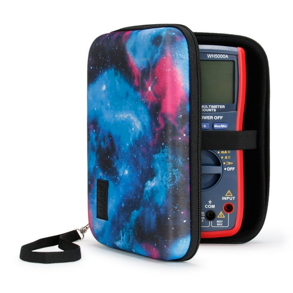 Hard Digital Multimeter Carrying Case with Storage for Leads & Probes - Fits Fluke 115 and More