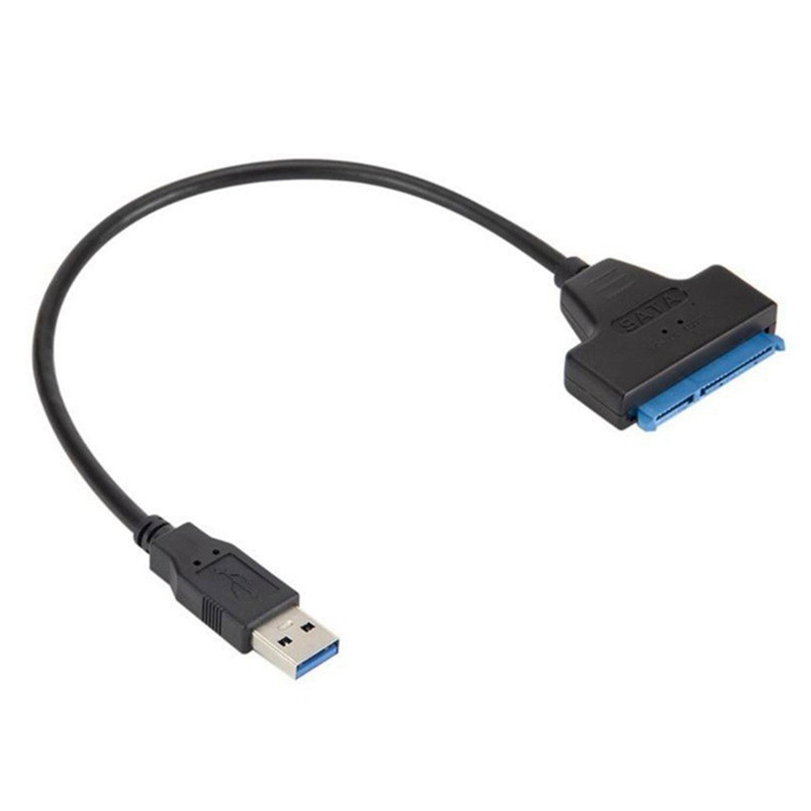 Hard Disk Cable USB 3.0 to SATA Adapter 22pin Connector SSD HDD Drive 2.5" J8I9