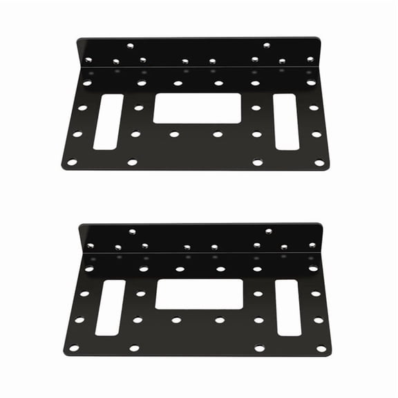 Hard Disk Mounting Bracket Hard Drive Bracket for 2.5in/3.5in SAS/SATA HDD SSD DIY Storage Metal Hollowout Rack Shelf,2 * hard disk expansion brackets 1 set * screws,Black