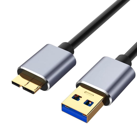 Hard Drive Cable, 1.6ft 3.3ft 6.5ft 5Gbps USB 3.0 A to Micro USB B Lead Portable External Hard Drive Compatible with WD, Seagate Expansion, Toshiba, M3 1TB, Galaxy S5/Note 3