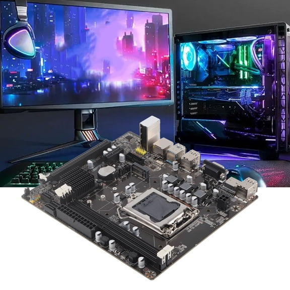 Hard Drive Hard Drive Desktop Mainboard, LGA 1155 USB3.0 DDR3 Compatible Motherboard with High Transmission Rate, SSD Support, HD Graphics, Professional Design for B75 Series Chipset, USB3.0