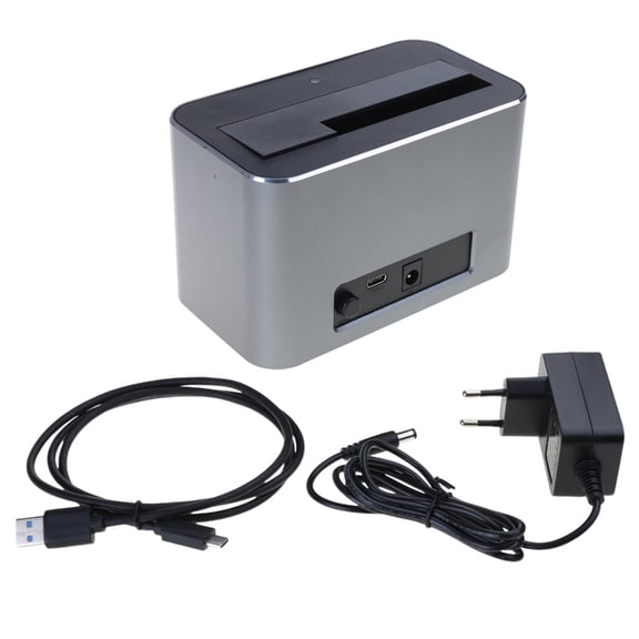 Hard Driver Docking Station USB3.0 Type C Compatibles 2.5/3.5inch Solid Disks LED Iight