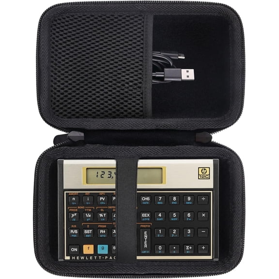 Hard EVA Carrying Case Compatible with 12C/ 12CP Financial Calculator Storage case