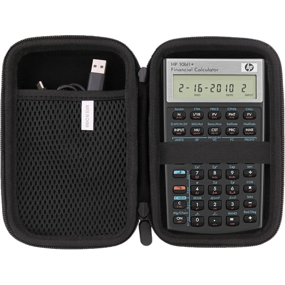 Hard EVA Carrying Storage Case Compatible with 2716570 10bII+ Financial Calculator/ 35s Scientific Calculator Protective Travel Box