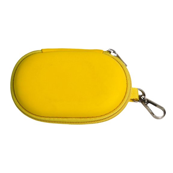 Hard EVA Wireless Mouse Case, Shockproof Portable Mouse Storage Box with Carabiner & Mesh Pocket for Logitech Pebble