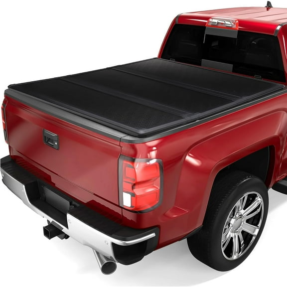 Hard Folding Truck Bed Tonneau Cover for Ranger 5ft Bed,Hard Tri-fold Tonneau Cover Compatible with 2019-2023