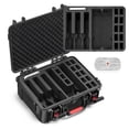 thumbnail image 1 of Hard Handgun Case for 5 Pistols Up to 6.6", Waterproof TSA Lockable Storage Box with Pre-Cut Foam, for Home, Travel & Shooting Range, 1 of 9