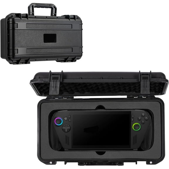 Hard Handheld Case for ROG Xbox Ally X & ROG Xbox Ally Console and Accessories, Waterproof Hard Shell EVA Carry Bag Shockproof Protective Travel Carrying Case Storage Bag, Black