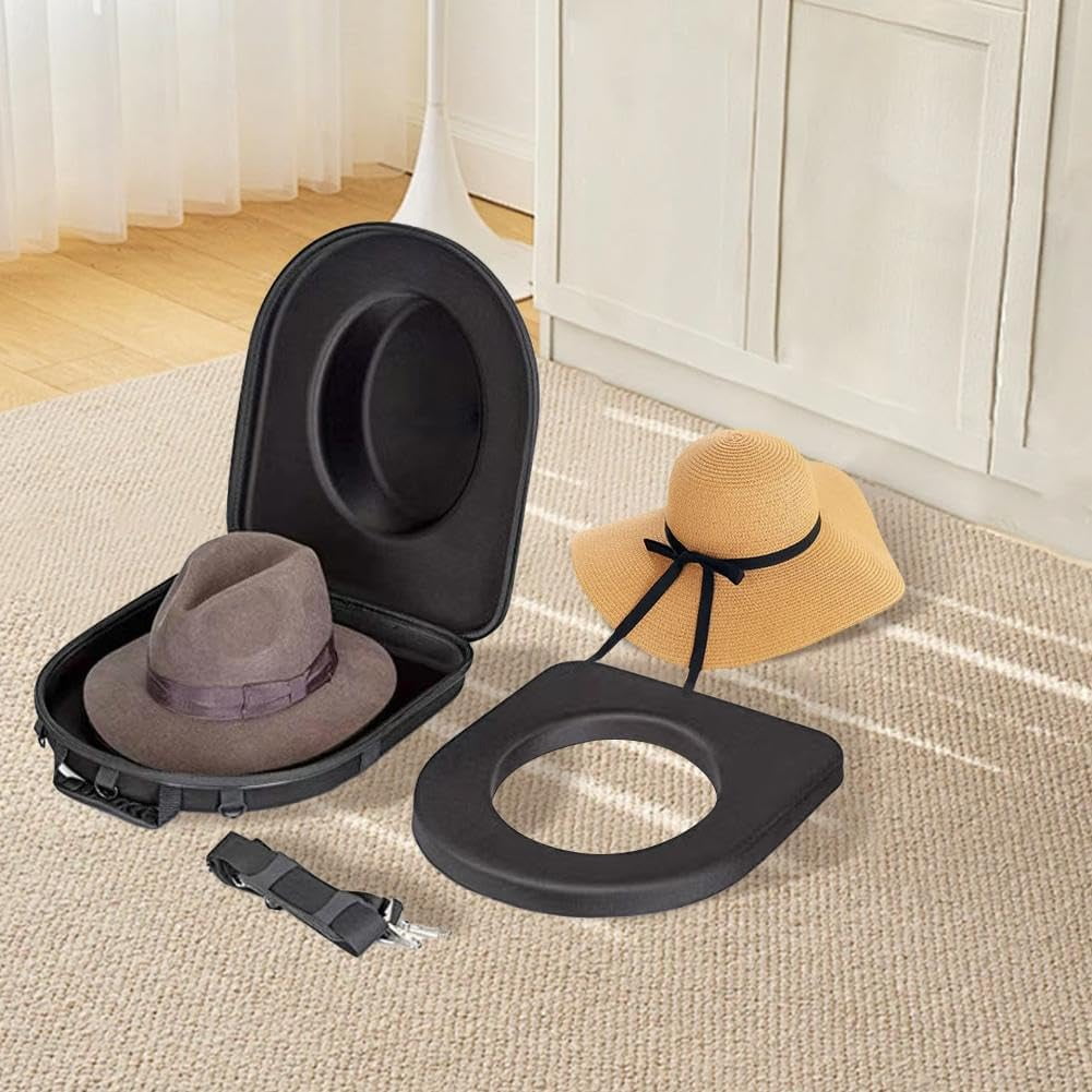 Hard Hat Carrier Case For Cowboy, Hat Box For TravelCrush Proof Hat