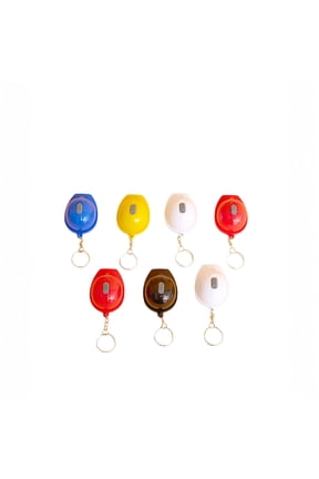 Hard Hat Flashlight Keychain Beer Opener, SandT Collection Plastic LED Safety Helmet Keychain Bottle Opener with Light, Random One