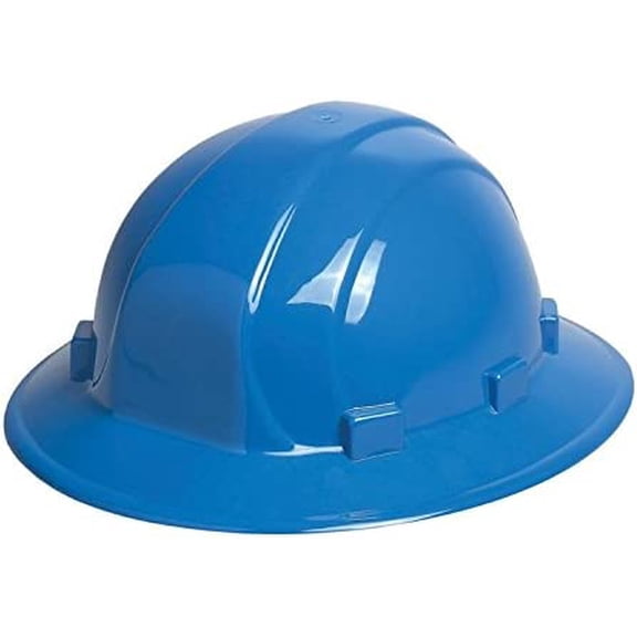 Hard Hat, Full Brim, Blue, 6-pt.Ratchet