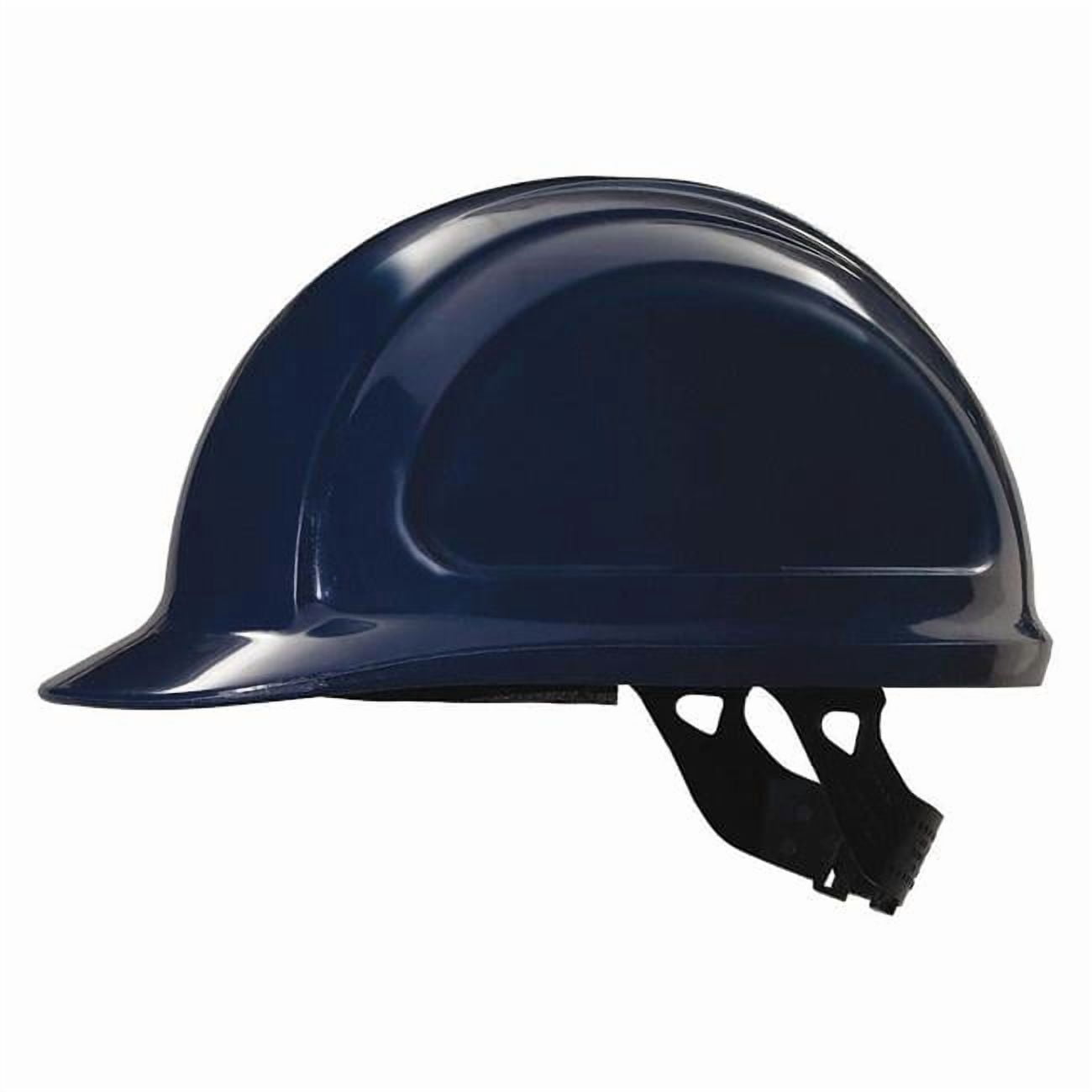Hard Hat Full Brim Navy Blue 4-Point Ratchet