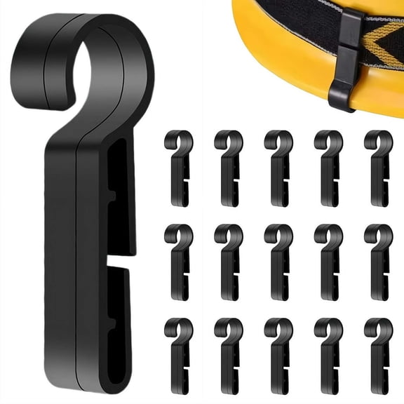 Hard Hat Light Clips, 8/16/24 Pcs Headlamp Accessory Hook for Construction Helmets, Secure Mounting Holder for Headlights and Flashlights on Hardhats and Safety Helmets