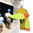 thumbnail image 1 of Hard Hat Shade Mesh Neck Cover Lightweight Hardhat Visor Sun Yellow, 1 of 7