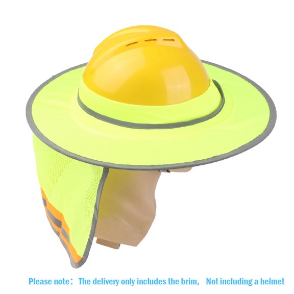 Hard Hat Sun Neck Shield Mesh Sunshade High Visibility Reflective Hard Hat Shade