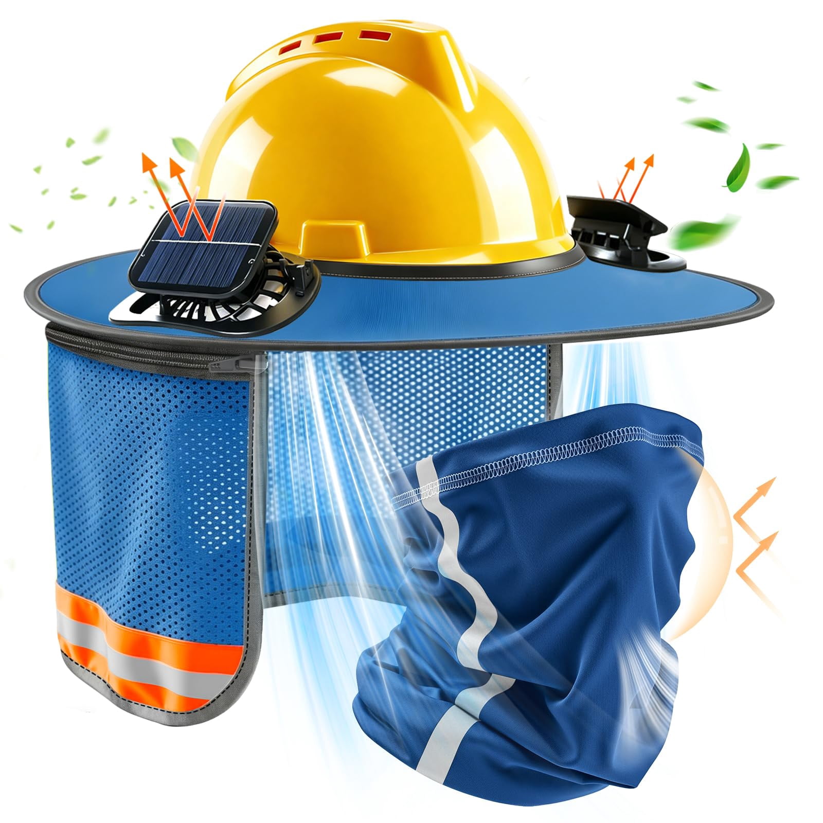 Hard Hat Sun Shade, Hard Hat Visor Full Brim Hardhat Sun Shield