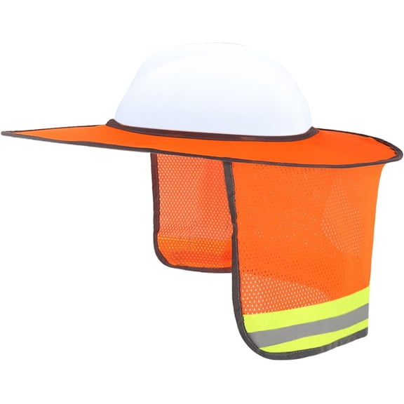 Hard Hat Sun Shield Full Brim Mesh Sunshade, High Visibility Reflective Hard Hat Sun Shade Neck Shield Protection Accessories