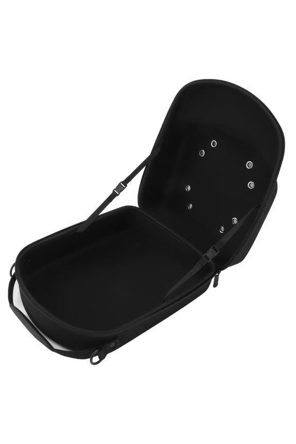Hard Hat Travel Case for Baseball Caps EVA Crush Proof Water Resistant Cap Carrier Storage Box with Handle and Adjustable Shoulder Strap Black 12.2 x 9.4 x 5.5 Inches / 31 x 24 x 14 cm