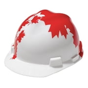 Hard Hat, V-Gard Freedom Series, Polyethylene, 4 Point Ratchet, Type 1, Class C, White/Red