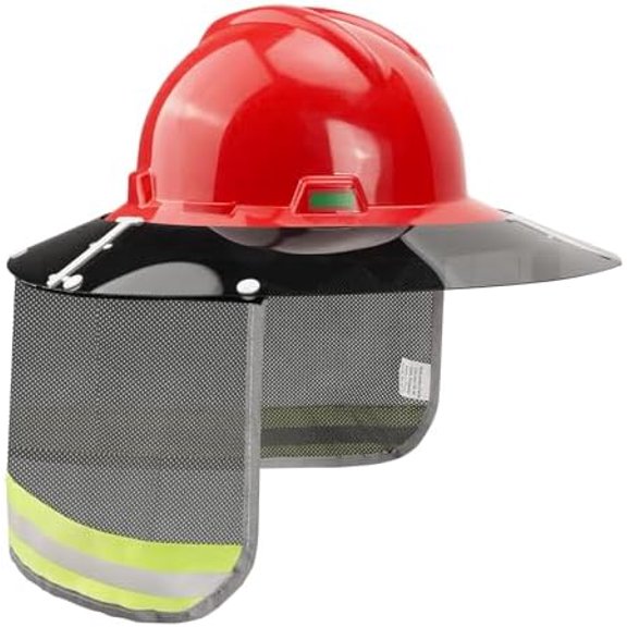 Hard Hat Visor with Neck Shade Fits Standard V-Gard Full Brim Attachment for Men or Women Working Outside$$Tools & Hardware Other